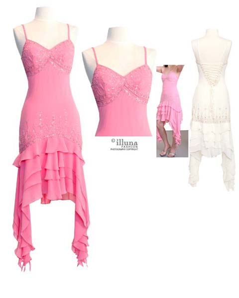 hot pink prom dresses short. Art Deco Beaded Prom Dress Hot